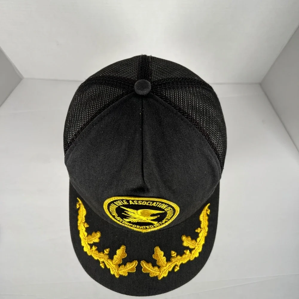 Vintage NRA National Rifle Association‎ Trucker Hat Black Gold Scrambled Eggs